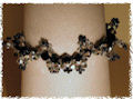 bracciale in cristalli swarovski e perline di conteria
