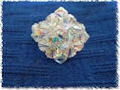 anello realizzato con cristalli bicono
