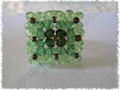 anello realizzato con cristalli bicono