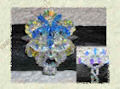 anello con fiori swarovski e perline