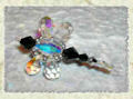 spilla libellula con cristalli swarovski