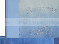 AAlbum beb� azzurro con decosrazioni in glitter - particolare